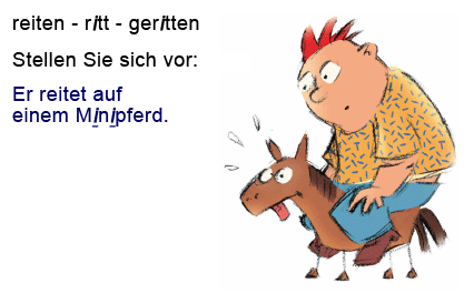 starke Verben reiten