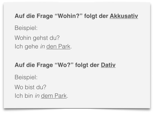 deutsch lernen - Wechselpräpositionen deutsch lernen - Wechselpräpositionen