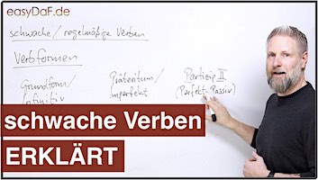 schwache/regelmäßige Verben